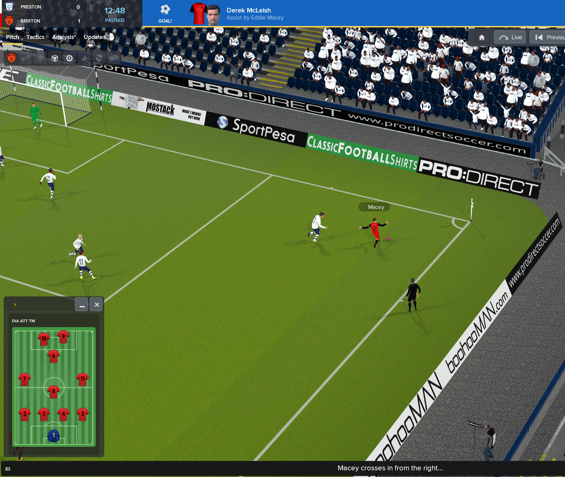 ---------- Look how far out Macey is