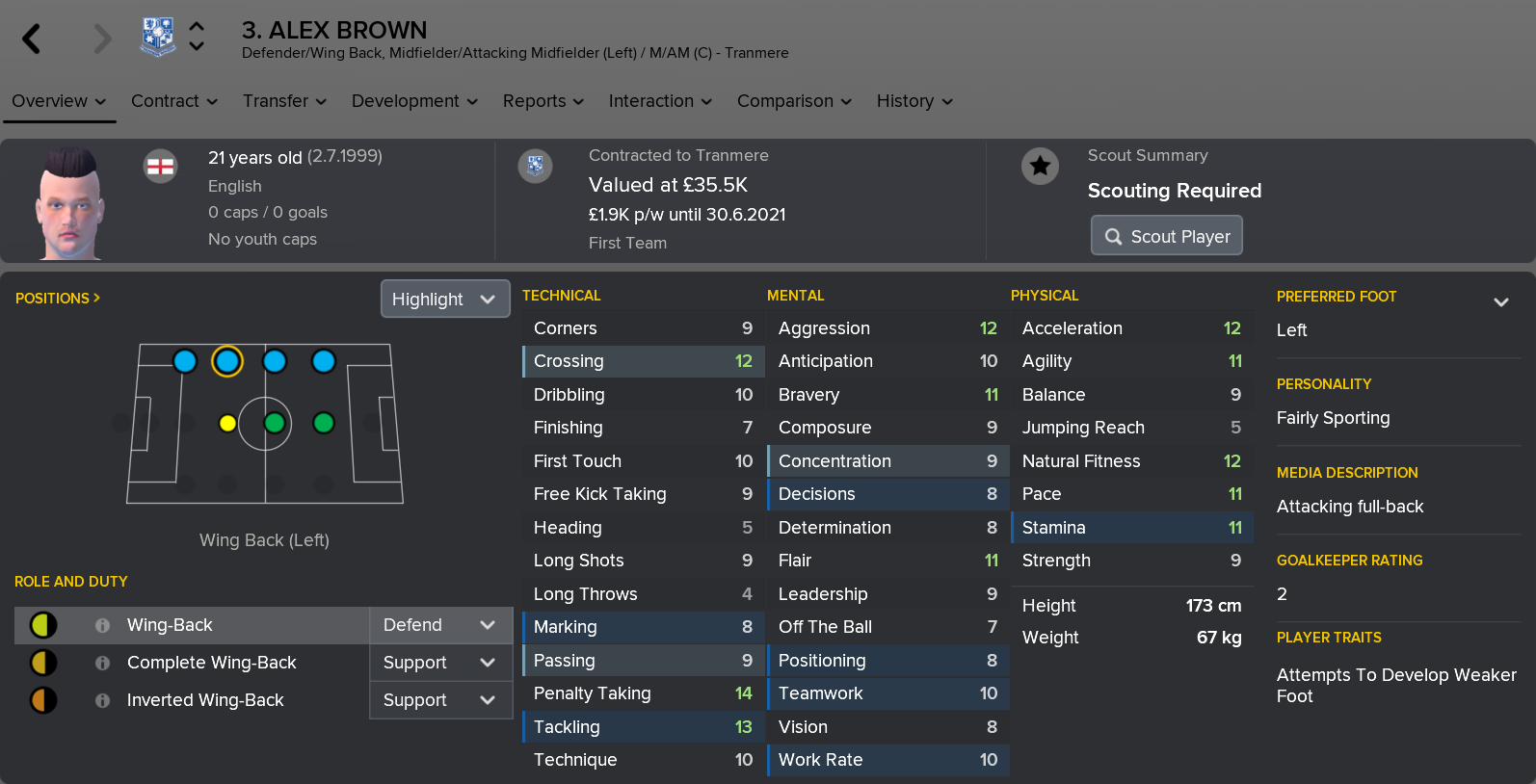 --Alex Brown in October 2020--