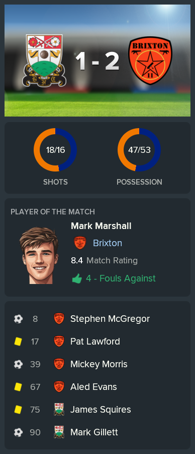 ---------- at Barnet post-match