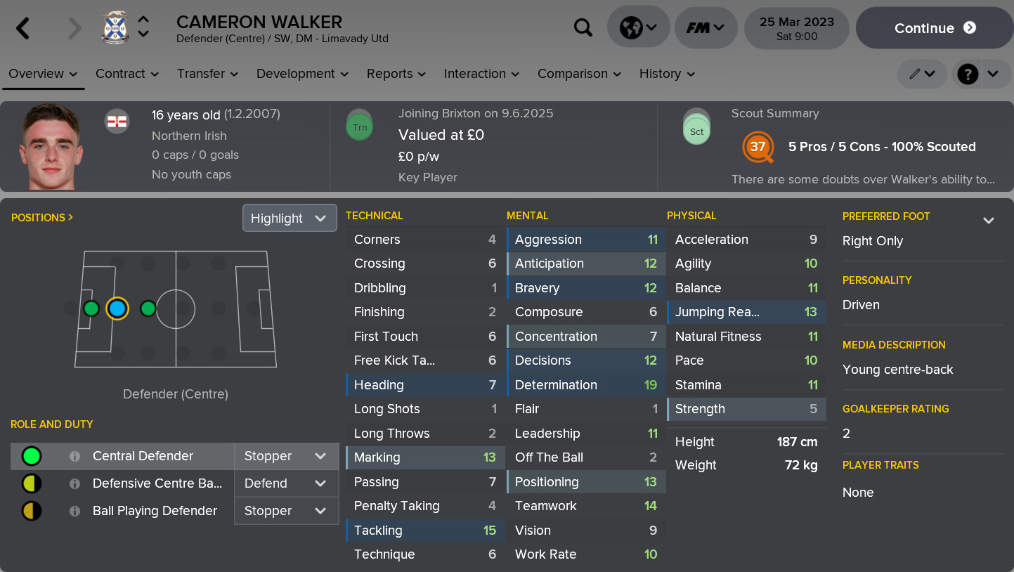 ---------- Cameron Walker
